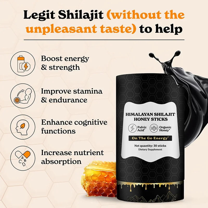 Wholesale Organic Shilajit Honey Sticks health food grade shahid anwar shilajit puro original shilajit energy drink