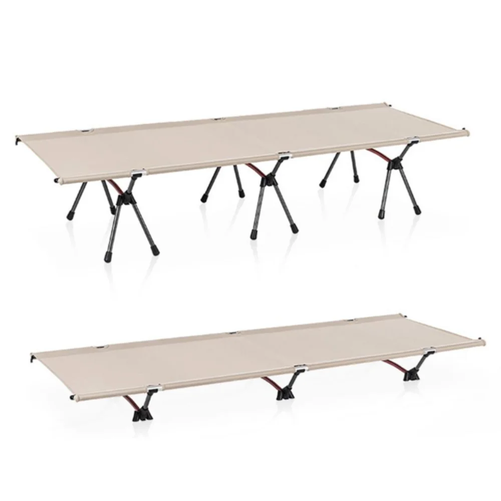 Aluminum Alloy Military Army Cot Lightweight Folding Beach Camp Bed Portable Foldable Bed for Outdoor Camping