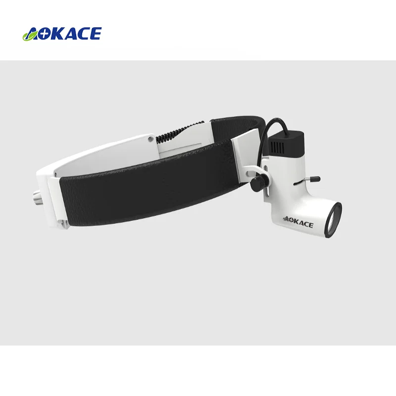 aokaca  wireless Portable cordless rechargeable headlight headlamps for ENT dental endoscopy surgical cold led microscope