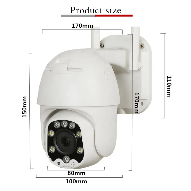 High speed outdoor wireless camera wifi remote rotating ball machine hd home surveillance camera