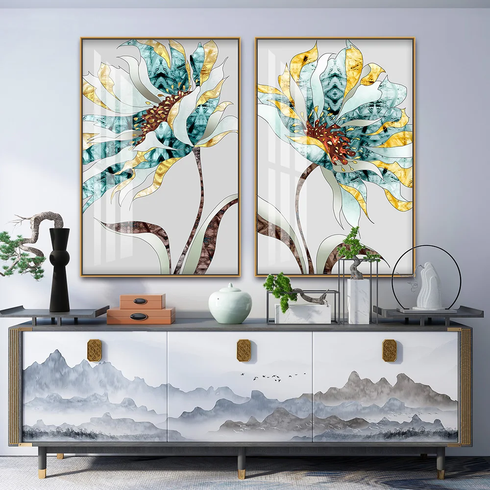 Small Quantity Customization Damp Proof Crystal Porcelain Painting Diamond Painting  Acrylic Wall Art for Wall Decor