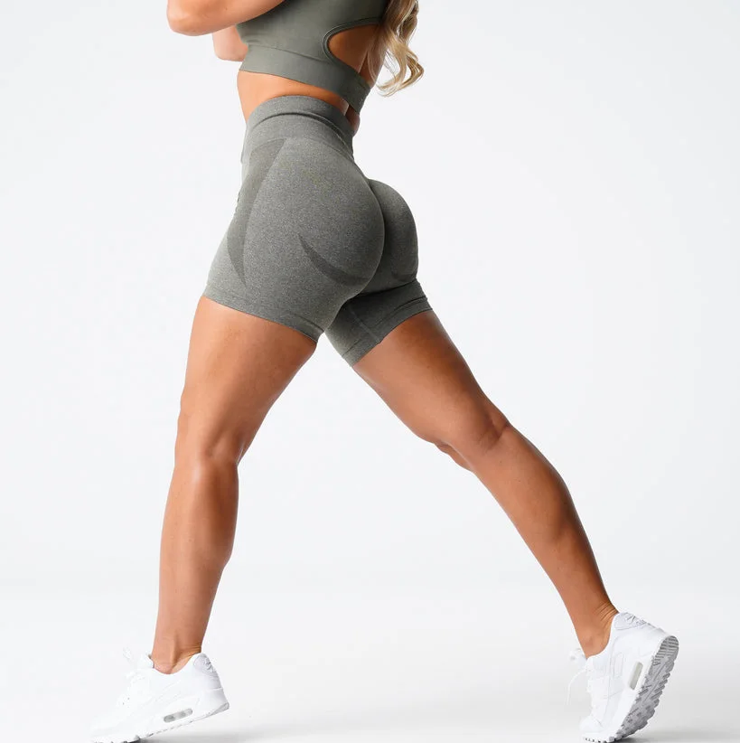 top quality tummy control fitness wear custom gym clothing high waist running seamless shorts