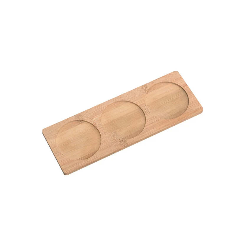 Rectangular Teacup Tray Home Cup Tray Kitchen Spice Bottle  Base Japanese Sushi Plate