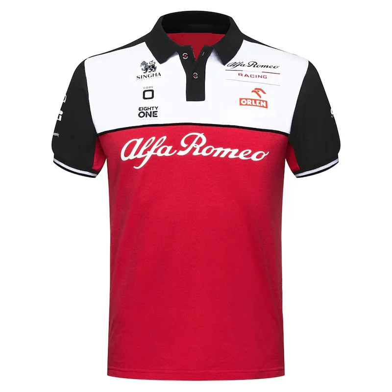 Custom High Quality Design Auto Racing Team Polo Shirt Pit Crew Shirt For Men