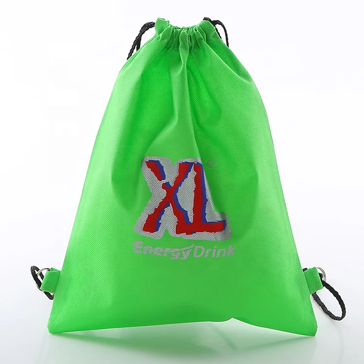direct Factory supply custom logo printed promotional gift non woven backpack draw string bag