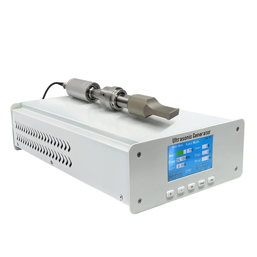 cosmetics toothpaste tube tail seal Plastic ultrasonic welding system machine 20 KHZ generator horn non-woven