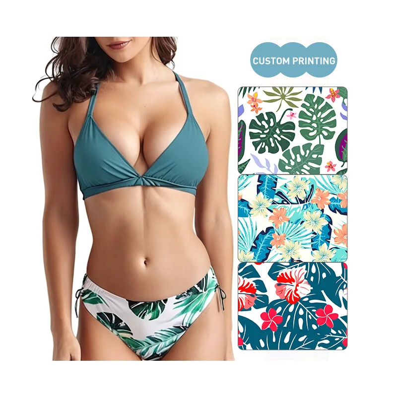 FIELD BALANCE Custom Top Quality Bikini Swim Thong Halter High Waist Beach Wear Luxury Two Piece Sexy Swimsuit