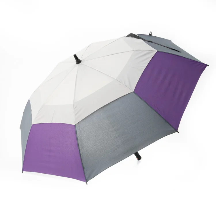 Auto Open Vented Eco-friendly Double Layer 27 inch with Logo Prints Promotional Advertising Custom with Logo Golf Umbrella