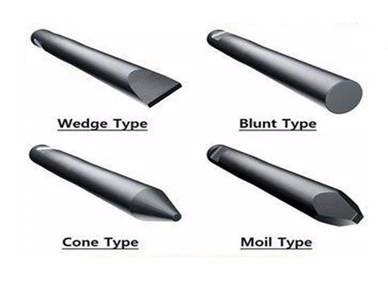 Excavator Spare Parts Hydraulic Breaker Hammer hydraulic breaker Chisel Blunt Chisel With Box Typ Top Type And Type Side
