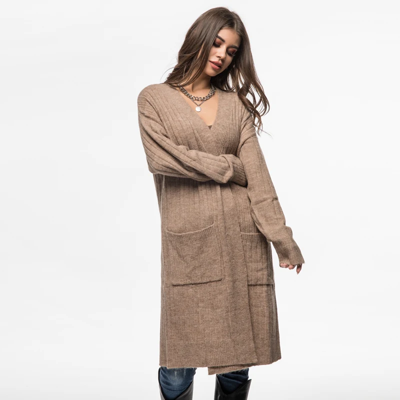 Wholesale women kint sweater long cardigan sweater for woman manufacturer