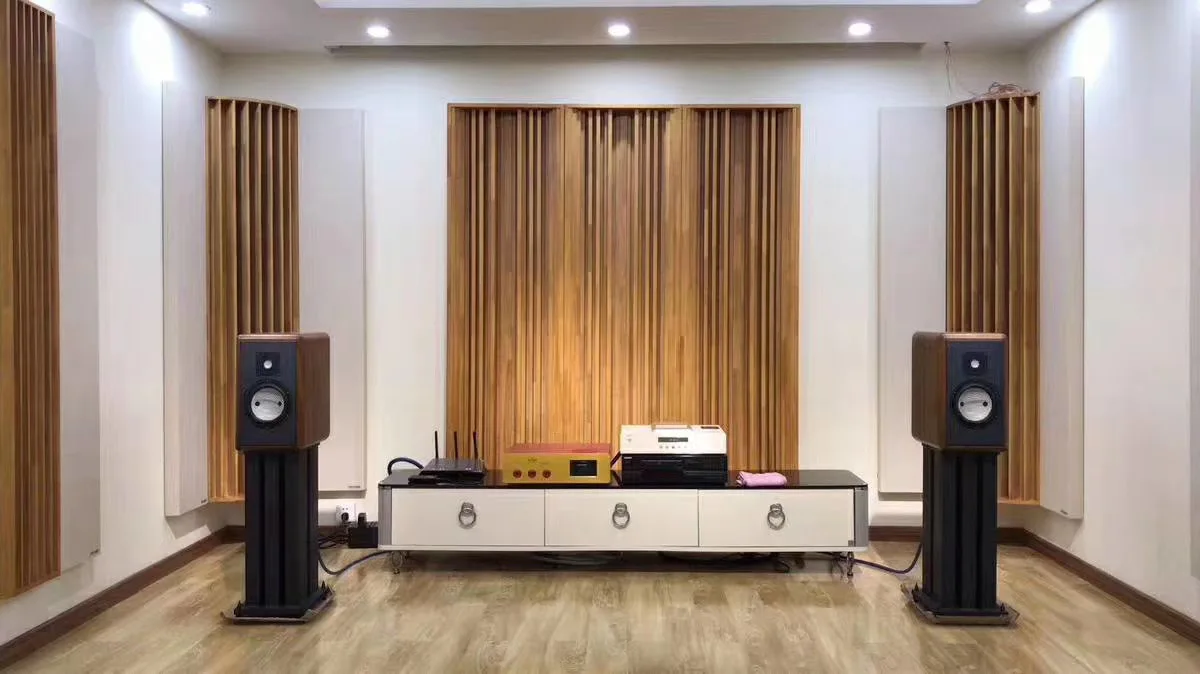Acoustic Absorbing Diffusion Wall Panels Wood Corner Bass Trap for Studio and Music Room