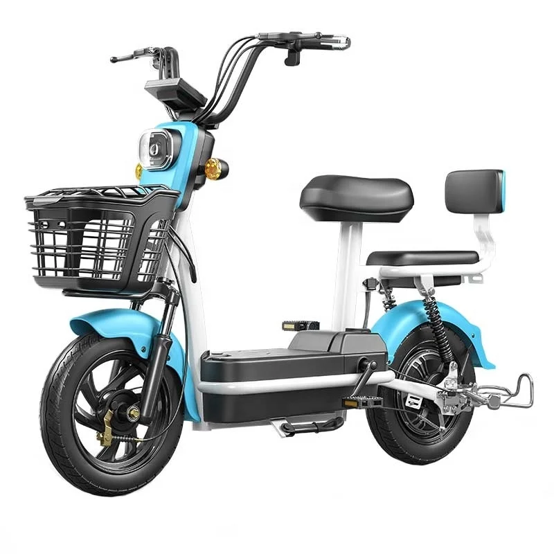 electric bicycle 48v 12a high  quality new model two seats electric bicycle manufacture city scooter lead acid electric bike
