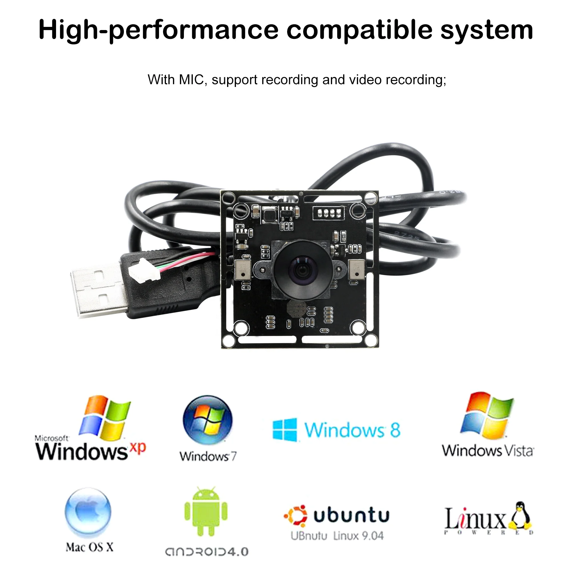 IMX323 1080P H.264 Robot ATM facial recognition camera module 2mp Low illumination Mini Webcam UVC Camera Module