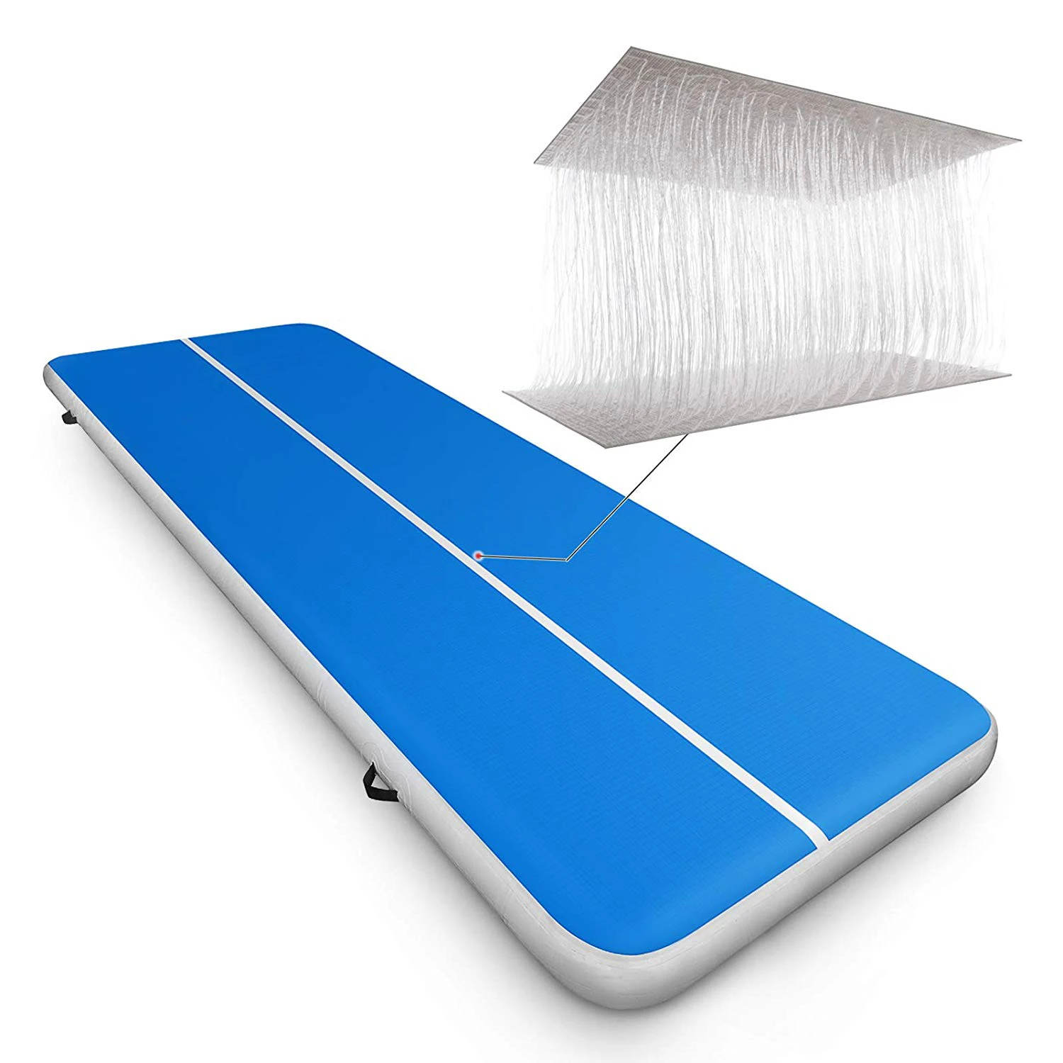 Дешевый надувной водный резиновый коврик для йоги, плавающий воздушный коврик для гимнастики, распродажа