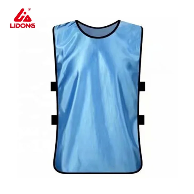 Hot Sale Custom Tank Top Football Sleeveless Shirts Training Suit Red Soccer Vest Football Against Vest Bibs Belt  Elastic