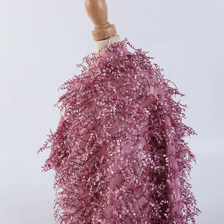 Новинка 2021, оптовая продажа, пряжа для ресниц, цветная ткань из искусственного меха для одежды