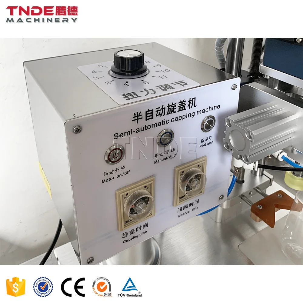 High Efficient Semi Automatic Pneumatic Capping Machine High Speed Hot Sale Bottle Capping Machine for Pump Caps