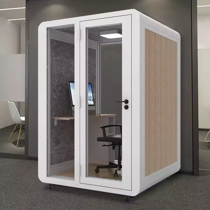 China mobile house silent room central lighting system meeting room soundproof booth for meeting space