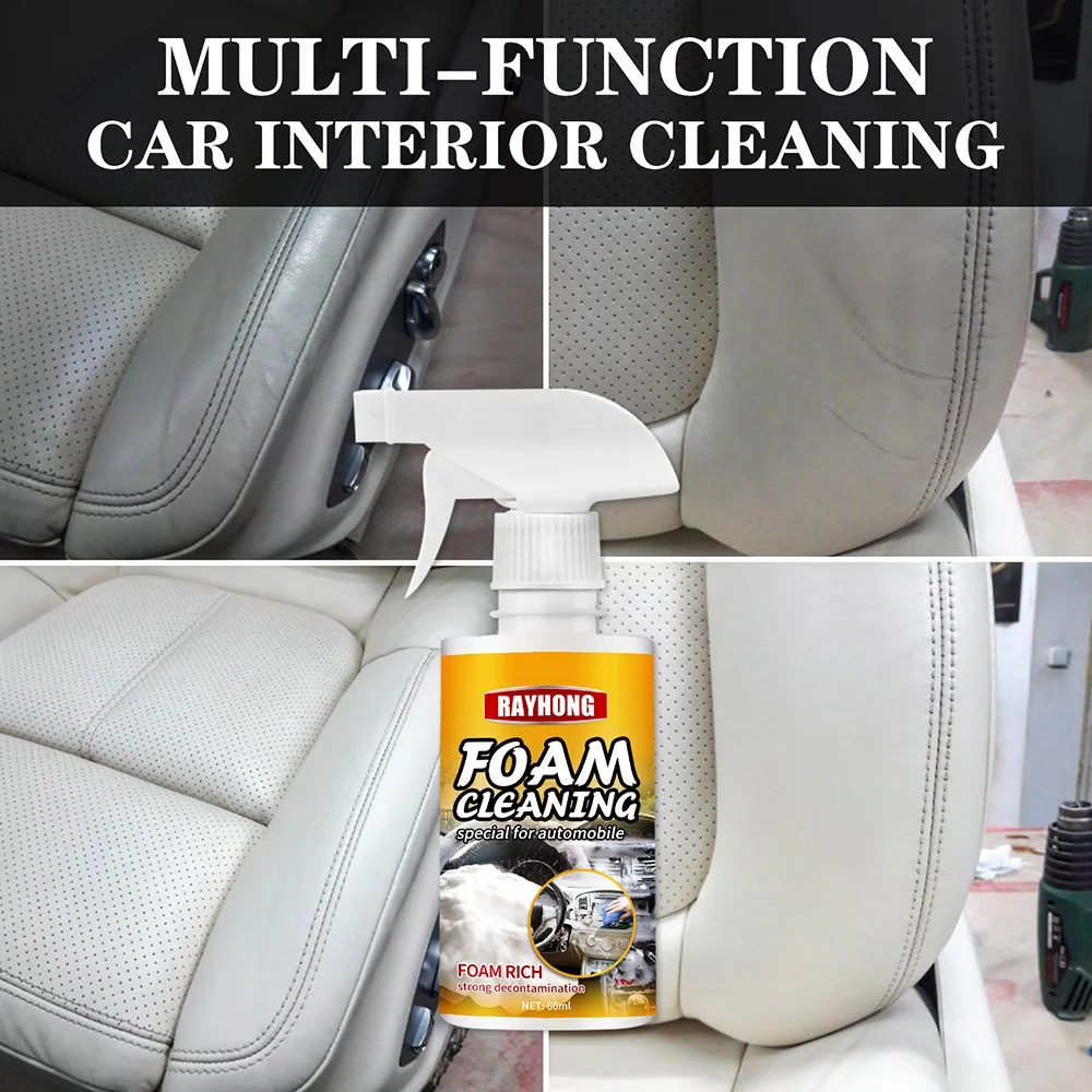 Powerful car interior cleaner high foam spray multi purpose car seat cleaner