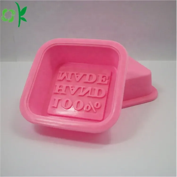 OKSILICONE Square Shape for Soap Cake Baking DIY Bakeware Tools Mold 3D Handmade Soap Cake Silicone Mould