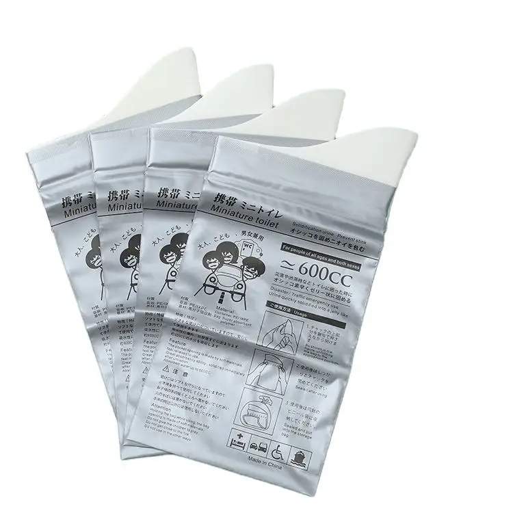 Outdoor 700ml Disposable Urine Bags Emergency Mini Toilet Portable Pee Bag for Traffic Jam and Hiking Disposable Urine Bag
