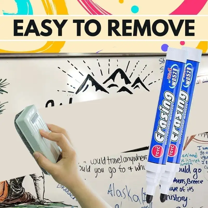 Акварельные поплавковые цветные маркеры для детей, магические маркеры, белая доска