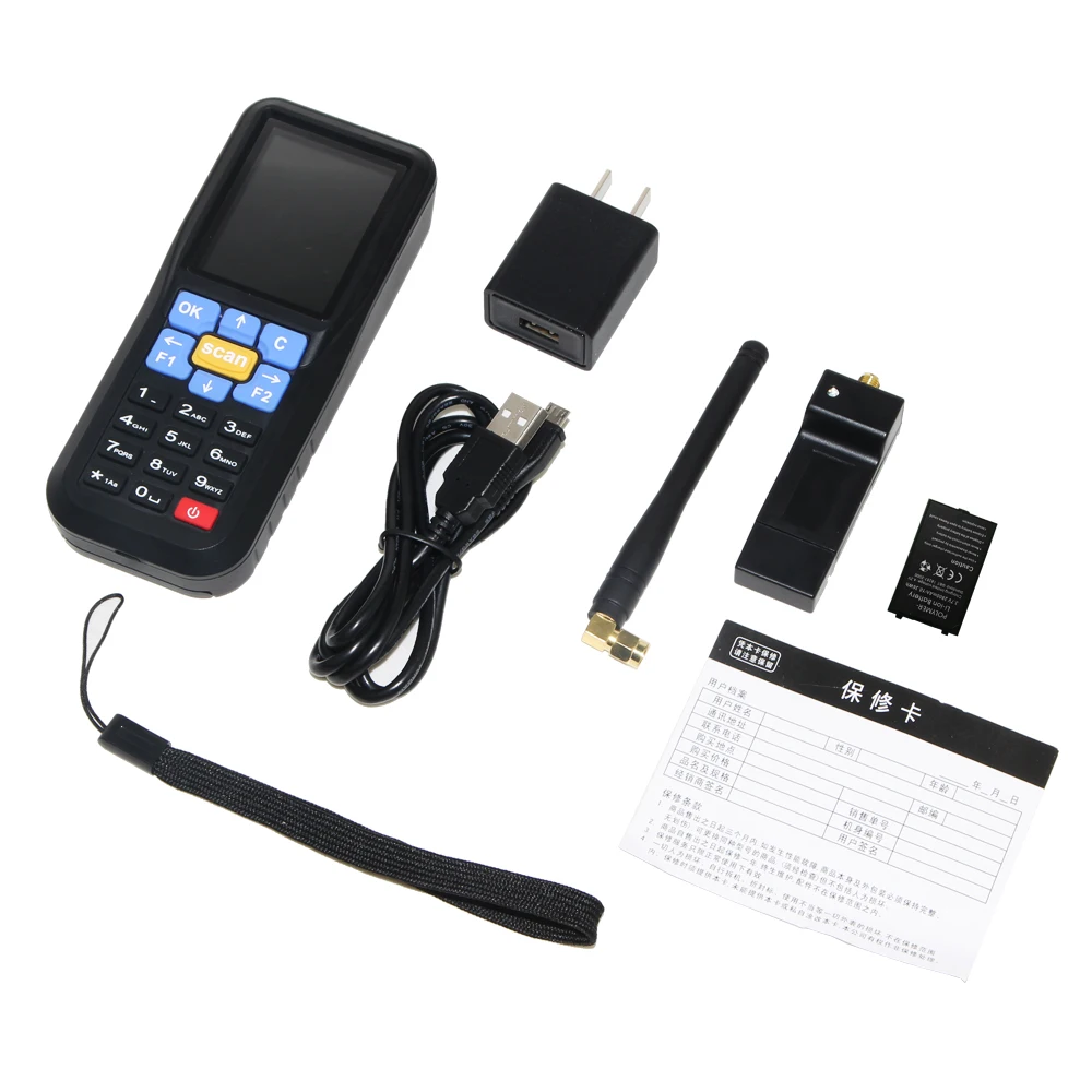 D1 Barcode Scanner Handheld 2.4 g wireless 1D Logistics Pda phone mobile Data Collector for warehouse management