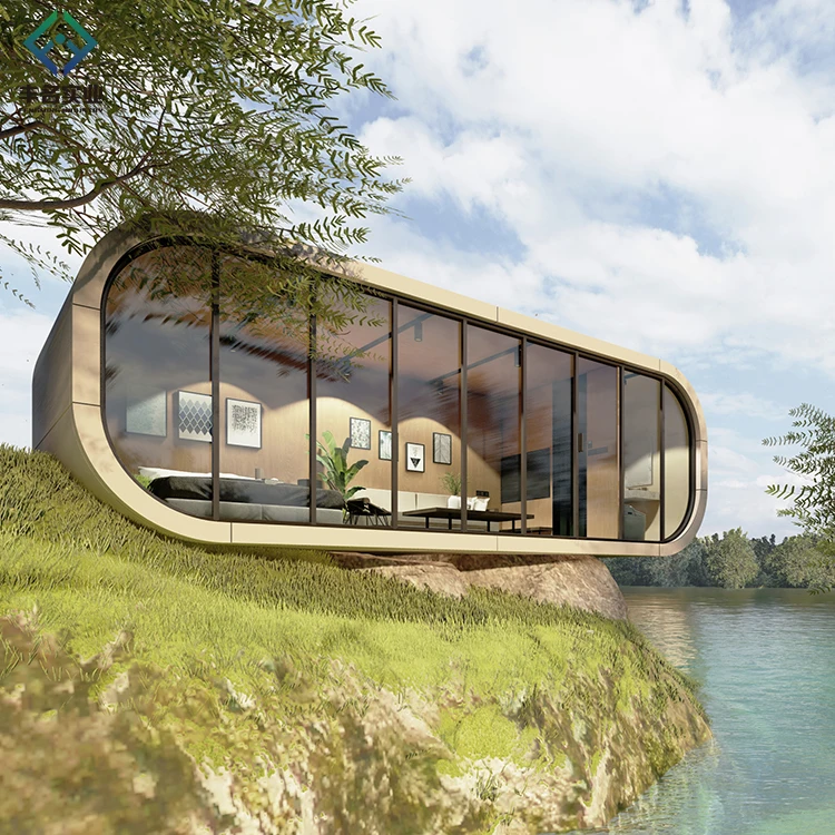 luxury Apple cabin prefab container houses modern cheap mobile home tiny mobile cabin insulated modular house 20ft