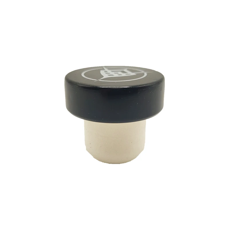 Customized T shape Synthetic Wine Cork For Vodka Tequila Whisky Bottle Cork Stopper With Wooden Top Synthetic Cork