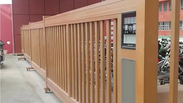 Новый дизайн роскошные защитные телескопические ворота раздвижные