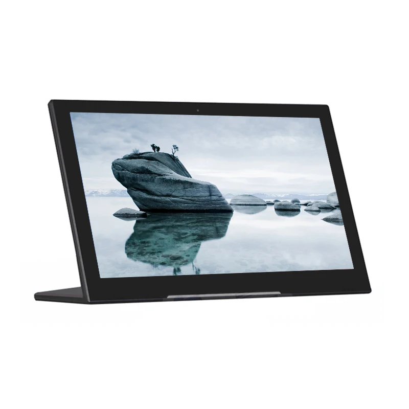 Free standing desktop L shape 7 inch android tablet 1G 16G android 6.0 WIFI BT4.0 RJ45 serial port