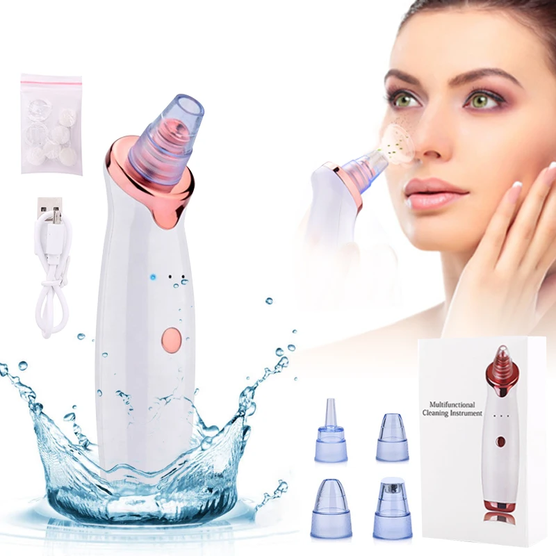 Wholesale Face Pore Vaccum Nose Blackhead Remover Beauty Comedo Acne Suction De Cravos Electric Blackhead Remover Vacuum