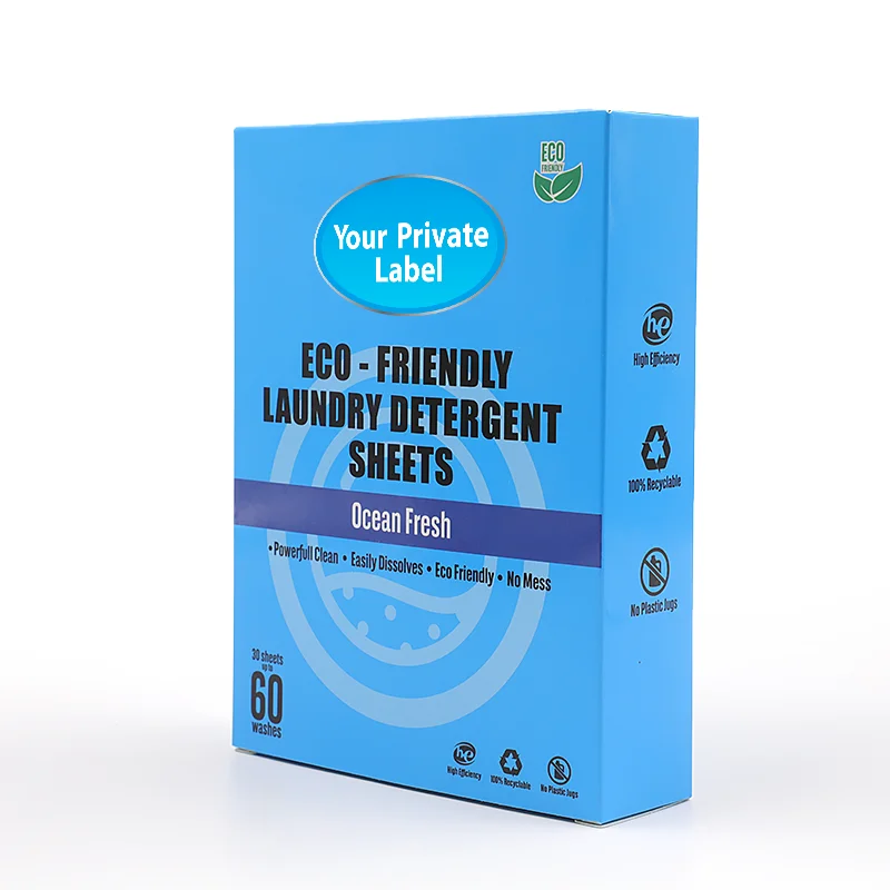 Laundry Detergent Sheets Hypoallergenic Laundry Soap Ultra Concentrated Recyclable Packaging
