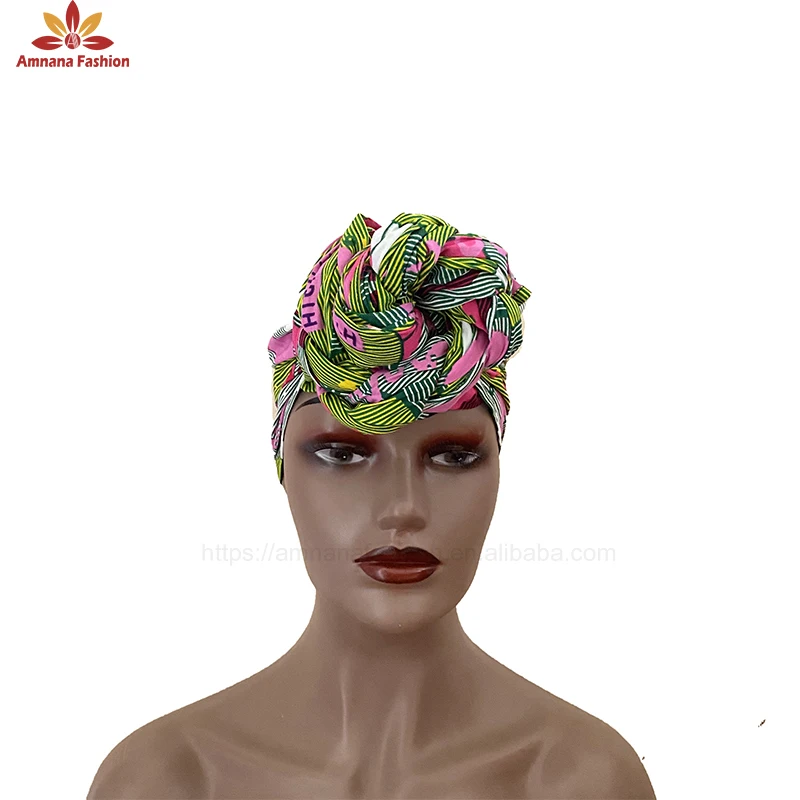 Factory direct supply headwrap african women wax print head wrap The most competitive price