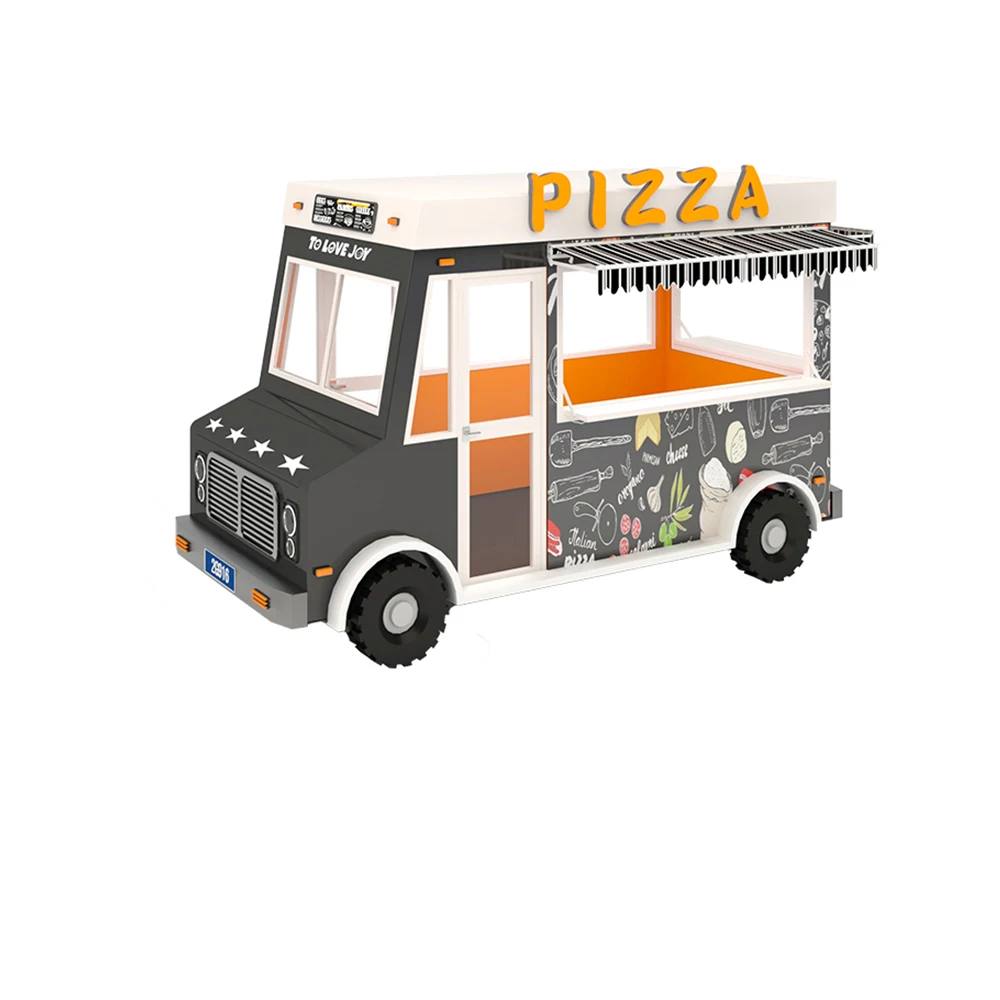 New Design Mobile playhouse  customization wooden Food Truck indoor outdoor playground role play
