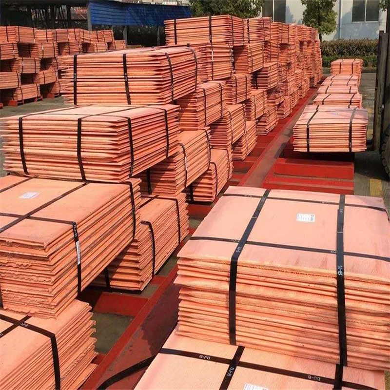 Wholesale pure copper cathodes plates lower price in stock