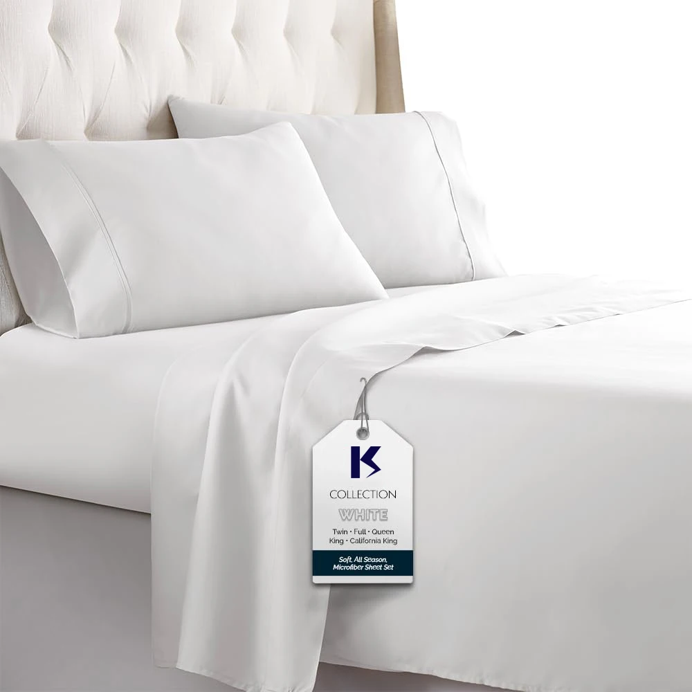 5 Star Luxury 1000 Thread Count Cotton Westin White Bed Linen Hotel Sheets