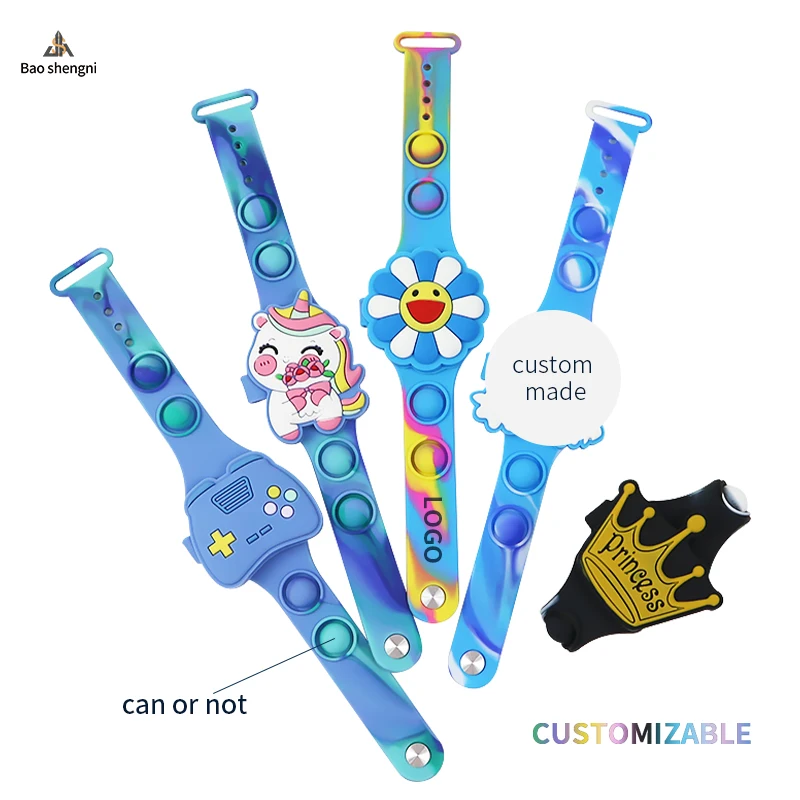 Wholesale Kids Natural BPA Free Silicone Watch Cute Cartoon LEDDigital Children Watch For Boys Girls