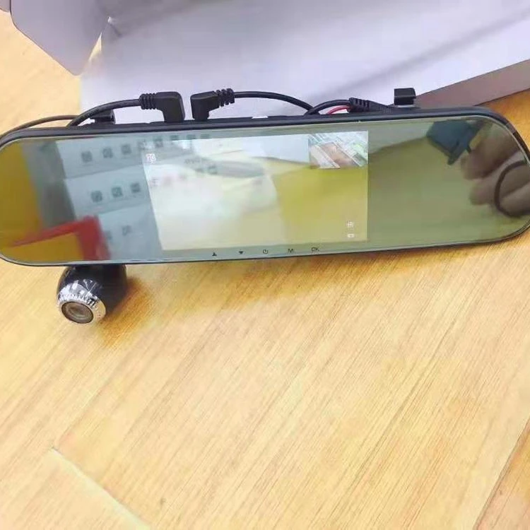 2021 Amazon Hot 5 inch 3 Lens Car DVR Rearview Mirror Dash Cam Camera Back Driving Recorder Car Black Box