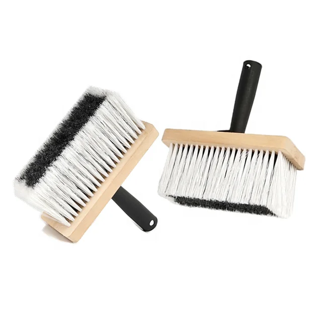 OEM Plastic Handle Beech Wood Block Ceiling Roof Paint Brush Set Wall Wallpaper Paint Brushes
