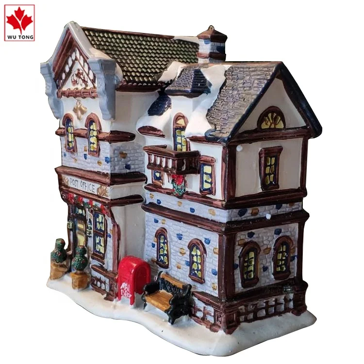 Custom Lighted Christmas House Christmas Village Sculptures