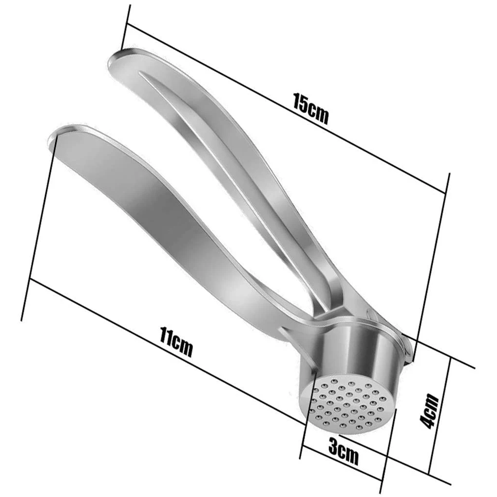 New Wholesale Professional Food Crusher Manual Kitchen Zinc Alloy Mincer Ginger Garlic Press