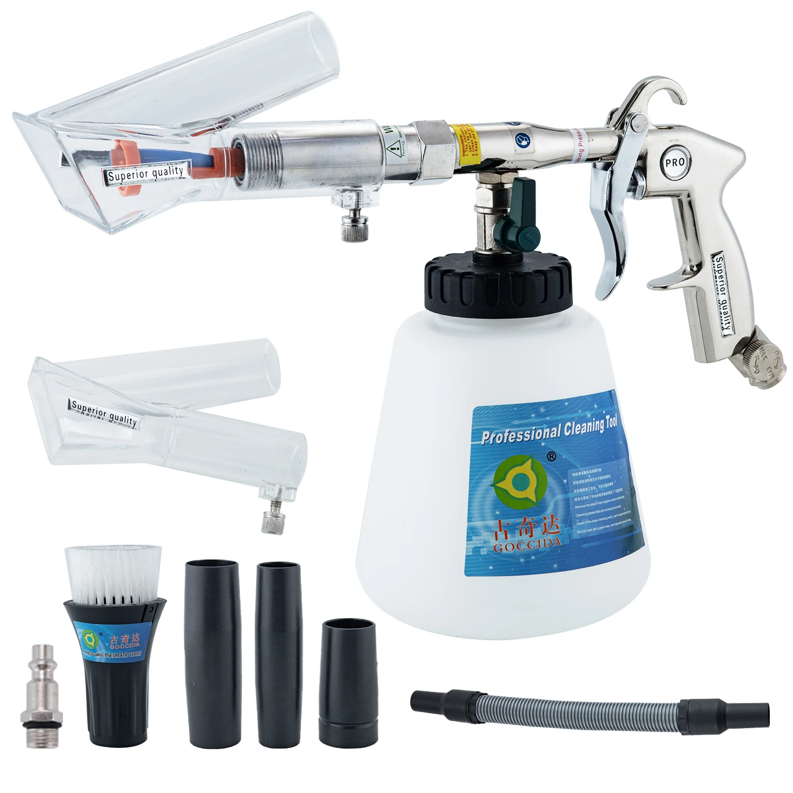 Factory Supply Multifunctional Tool Car Vacuum Sprinkler Machine Tornado Interior Cleaning Gun