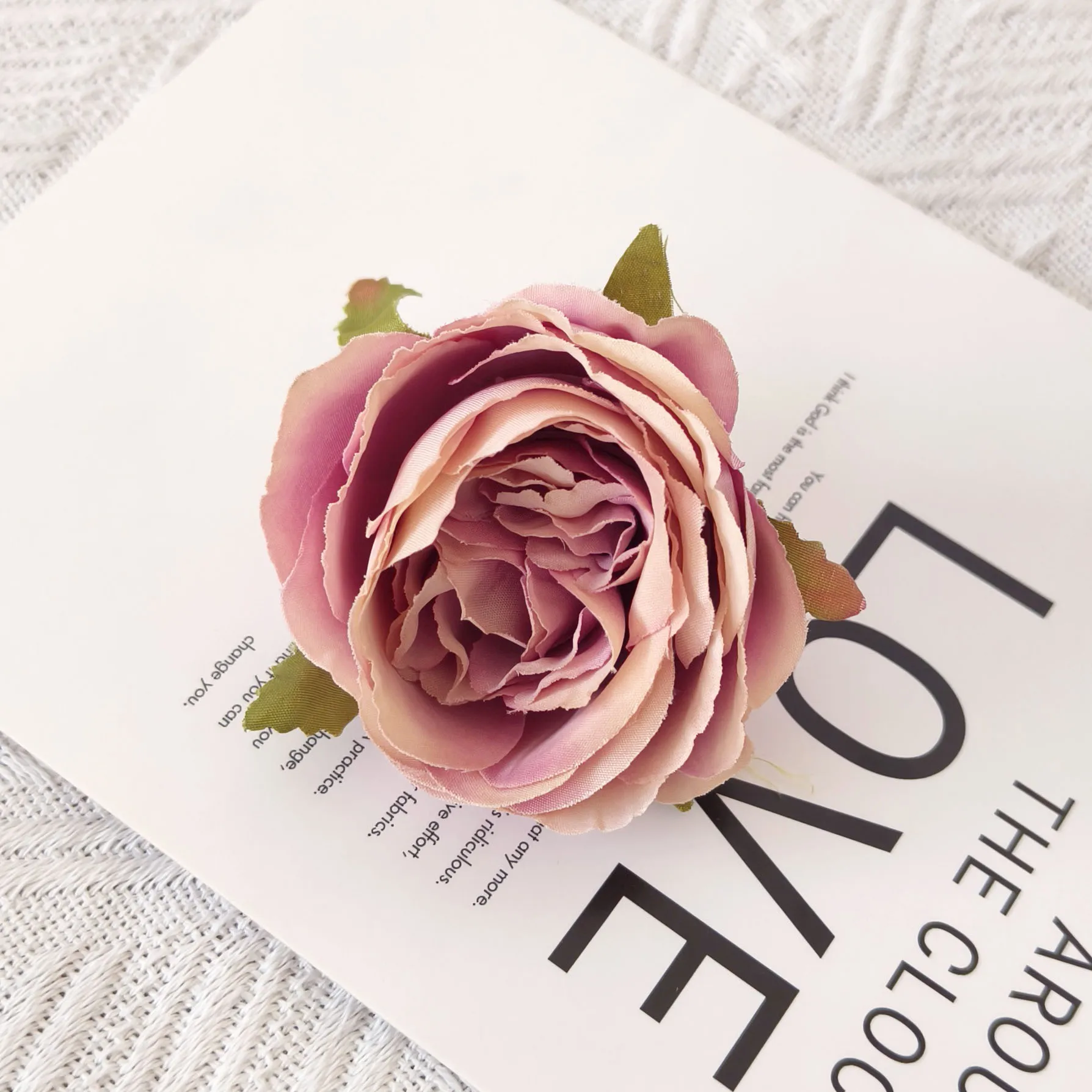 YIWAN Wholesale 6cm camellia rose heads Artificial silk Flower Real Touch Wedding Decoration Flower Artificial flowers wall