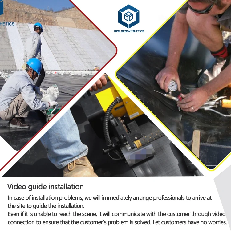 Оптовая продажа полимерная геомембрана на заказ 2 мм HDPE цена за метр