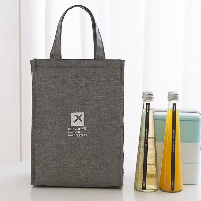 Сумка для ланча для мужчин и женщин, простая водонепроницаемая изолированная большая сумка-тоут для взрослых