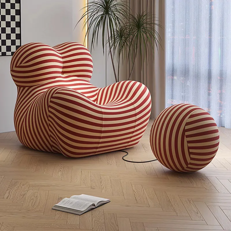 comfortable single Italian design chair accent lounge ottoman accent sofa chairs sofa chairs nordic lounge fiberglass ball seat