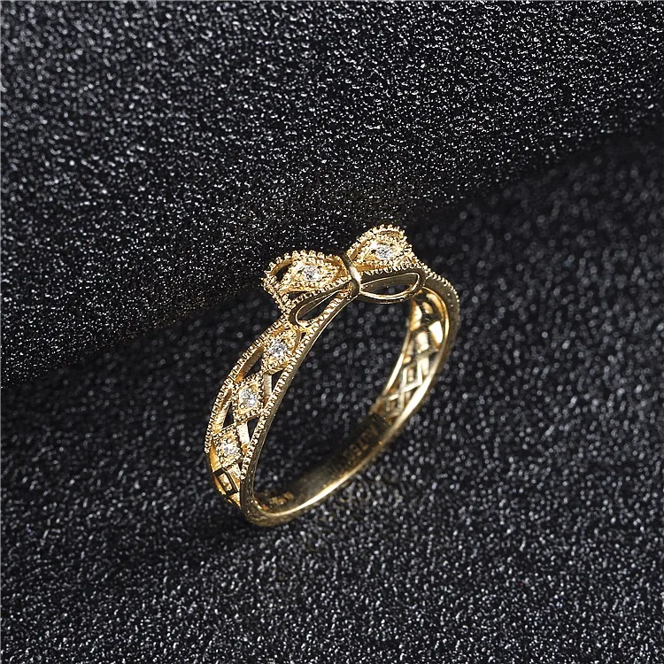 custom logo printed jewelry natural diamond genuine 18 karat yellow 18k gold diamonds rings price