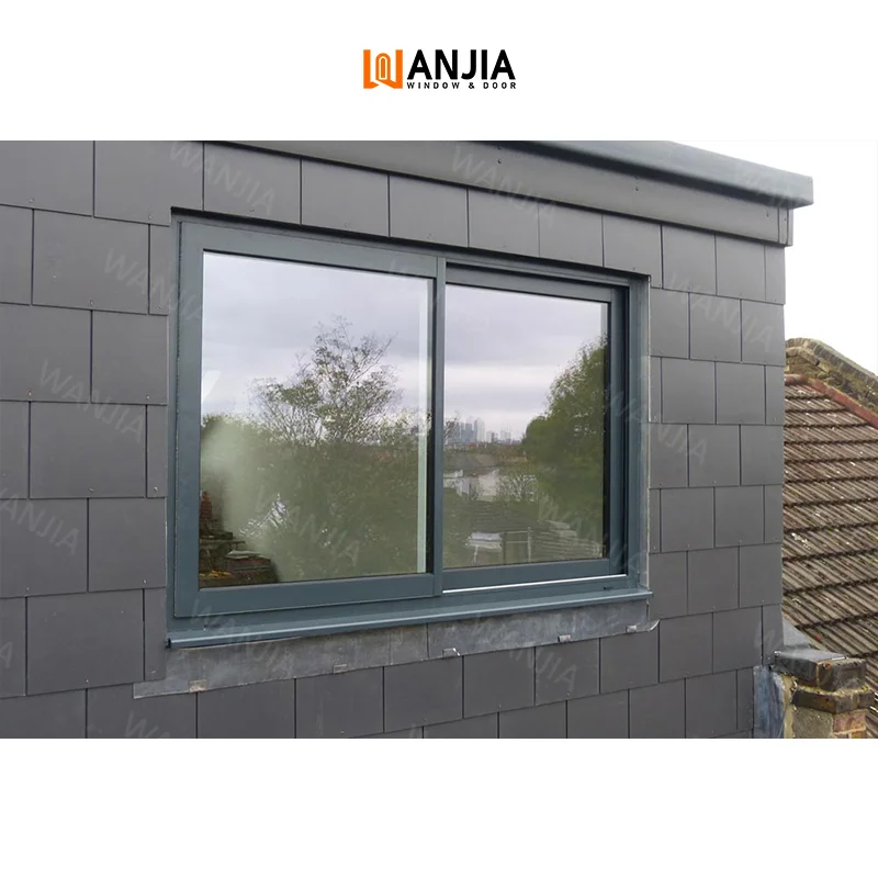 WANJIA Bulk Interior Custom Glass Windows House Home Sliding Windows Double Glazed Aluminum Sliding Windows