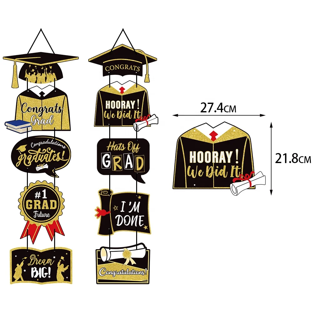 2025 Grad Festival Party Decoration Supplies Door Ornament Graduation Party Banner Curtain Door Hanging Flaps Porch Sign